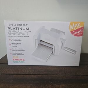 New Spellbinders Platinum Scout Die Cutting And Embossing Machine Scrapbooking